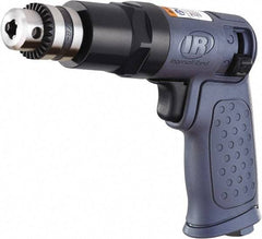 Ingersoll-Rand - 1/4" Reversible Keyed Chuck - Pistol Grip Handle, 1,875 RPM, 16.2 CFM, 0.25 hp, 90 psi - Makers Industrial Supply