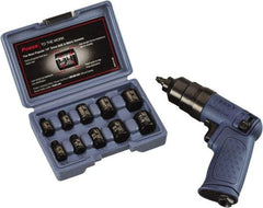 Ingersoll-Rand - 1/4" Drive, 14,500 RPM, 55 Ft/Lb Torque Impact Wrench Set - Pistol Grip Handle, 3,650 IPM, 13 CFM, 90 psi, 1/4" NPTF Inlet - Makers Industrial Supply