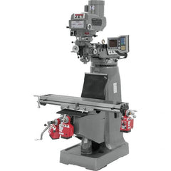 Jet - 9 x 49" 3 hp 230/460V Variable Speed Pulley Control 3 Phase Knee Milling Machine - Makers Industrial Supply