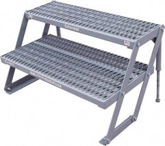 Cotterman - 23" 2 Step Platform - Work Platform, 800 Lb Capacity, 26" Base Width x 21" Base Depth - Makers Industrial Supply