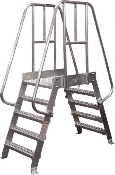 Cotterman - 60" 4 Step Crossover Bridge - Spacesaver, 500 Lb Capacity, 32" Base Width x 32" Base Depth - Makers Industrial Supply