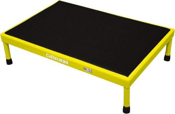 Cotterman - 10" 1 Step Platform - Work Platform, 800 Lb Capacity, 25" Base Width x 49" Base Depth - Makers Industrial Supply