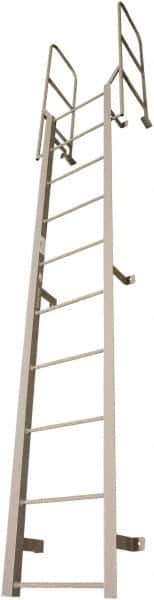 Cotterman - 109" 6 Step Fixed Ladder - Dock Ladder, 300 Lb Capacity, 27" Base Width x 18" Base Depth - Makers Industrial Supply