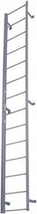 Cotterman - 77" 7 Step Fixed Ladder - Dock Ladder, 300 Lb Capacity, 21" Base Width x 9" Base Depth - Makers Industrial Supply