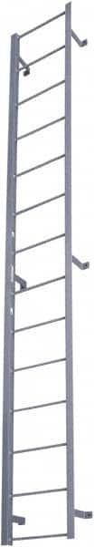 Cotterman - 99" 9 Step Fixed Ladder - Dock Ladder, 300 Lb Capacity, 21" Base Width x 9" Base Depth - Makers Industrial Supply