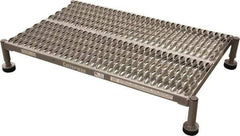 Cotterman - 9" 1 Step Platform - Work Platform, 800 Lb Capacity, 26" Base Width x 6" Base Depth, Grip Strut - Makers Industrial Supply