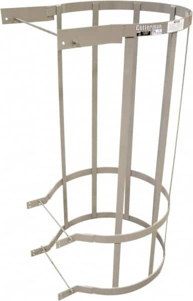 Cotterman - Ladder Modular Bolt-On Cage - Gray, Use with Uncaged Fixed Ladder - Makers Industrial Supply