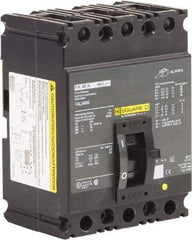 Square D - 45 Amp, 250 VDC, 480 VAC, 3 Pole, Panel Mount Molded Case Circuit Breaker - Thermal Magnetic Trip, 18 kA at 480/600 VAC Breaking Capacity, 12-1/0 (Aluminum), 14-1/0 (Copper) AWG, 4.13 Inch Deep x 6 Inch High x 4-1/2 Inch Long - Makers Industrial Supply