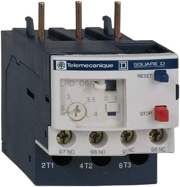 Schneider Electric - 9 to 13 Amp, 690 VAC, Thermal IEC Overload Relay - Trip Class 10A, For Use with LC1D12 and LC1D38 - Makers Industrial Supply