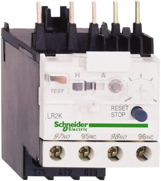 Schneider Electric - 0.11 to 0.16 Amp, 250 VDC, 690 Volt and 690 VAC, Thermal IEC Overload Relay - Trip Class 10A, For Use with LC1K, LC7K, LP1K and LP4K - Makers Industrial Supply