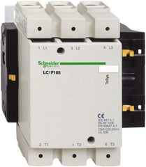 Schneider Electric - 3 Pole, 127 Coil VAC at 50-400 Hz and 127 Coil VDC, 170 Amp at 440 VAC, 185 Amp at 440 VAC and 275 Amp at 440 VAC, Nonreversible IEC Contactor - Makers Industrial Supply