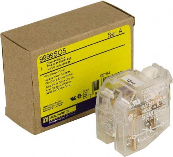 Square D - Contactor Auxiliary Contact - For Use with Overload Relay - Makers Industrial Supply