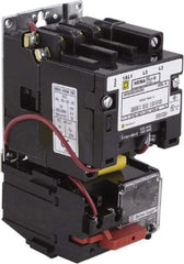 Square D - 220 Coil VAC at 50 Hz, 240 Coil VAC at 60 Hz, 9 Amp, Nonreversible Open Enclosure NEMA Motor Starter - 3 Phase hp: 1-1/2 at 200 VAC, 1-1/2 at 230 VAC, 2 at 460 VAC, 2 at 575 VAC - Makers Industrial Supply