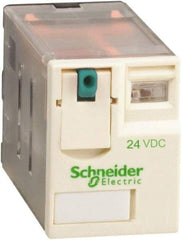 Schneider Electric - 1,500 VA Power Rating, Electromechanical Plug-in General Purpose Relay - 3 Amp at 250 VAC & 28 VDC, 6 at 250/277 VAC & 28 VDC, 8 Amp at 30 VDC, 4CO, 24 VDC - Makers Industrial Supply