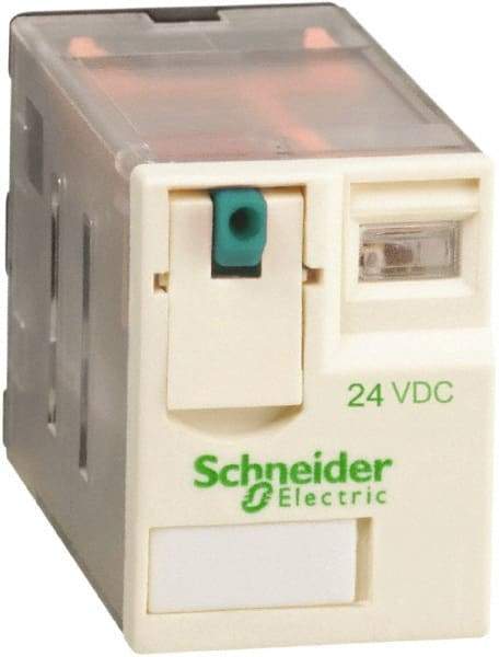 Schneider Electric - 2,500 VA Power Rating, Electromechanical Plug-in General Purpose Relay - 10 Amp at 250/277 VAC & 28/30 VDC, 5 at 250 VAC & 28 VDC, 3CO, 24 VDC - Makers Industrial Supply