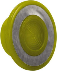 Schneider Electric - Extended Mushroom Head Pushbutton Switch Cap - Yellow, Illuminated - Makers Industrial Supply