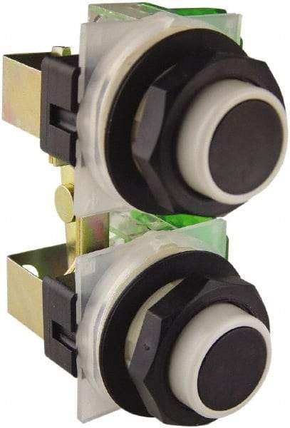 Schneider Electric - 30mm Mount Hole, Extended Straight, Pushbutton Switch - Momentary (MO) - Makers Industrial Supply