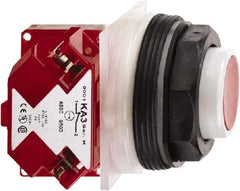 Schneider Electric - 30mm Mount Hole, Extended Straight, Pushbutton Switch with Contact Block - Octagon, Red Pushbutton, Momentary (MO) - Makers Industrial Supply