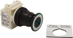 Schneider Electric - 30mm Mount Hole, Extended Straight, Pushbutton Switch Only - Green Pushbutton, Maintained (MA), Momentary (MO) - Makers Industrial Supply