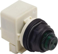 Schneider Electric - 120 VAC Green Lens LED Pilot Light - Round Lens - Makers Industrial Supply