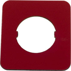 Square D - Legend Plate - Emergency Stop - 30mm Hole Diameter - Makers Industrial Supply