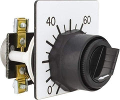 Square D - 5,000 Ohm, 30mm, 300 VAC Potentiometer - 2 Watts, Nonilluminated, Knob Operated, NEMA 4, 13 - Makers Industrial Supply