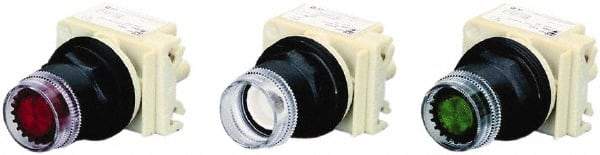 Square D - Flush Pushbutton Switch Operator - Round Button, Incandescent Lamp, Illuminated - Makers Industrial Supply