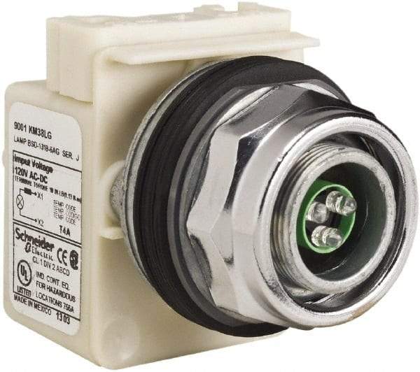 Schneider Electric - 120 V LED Indicating Light - Screw Clamp Connector - Makers Industrial Supply