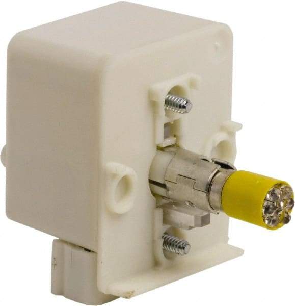 Schneider Electric - 24-28 VAC, 24-28 VDC Yellow Lens LED Light Module - Makers Industrial Supply