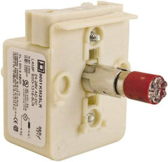 Schneider Electric - 24-28 VAC, 24-28 VDC Red Lens LED Light Module - Makers Industrial Supply