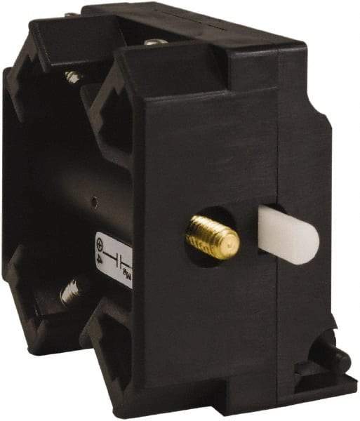 Schneider Electric - 2NO, 3 Amp, Electrical Switch Contact Block - 115 VDC and 240 VAC, Screw Terminal - Makers Industrial Supply