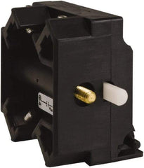 Schneider Electric - 2NO, 3 Amp, Electrical Switch Contact Block - 115 VDC and 240 VAC, Screw Terminal - Makers Industrial Supply