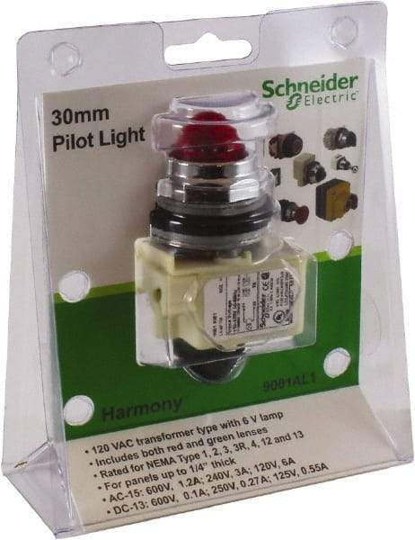 Schneider Electric - 30mm Mount Hole, Pushbutton Switch Only - Makers Industrial Supply