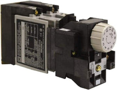 Square D - Time Delay Relay - 5 & 10 Contact Amp, 110 VAC at 50 Hz & 120 VAC at 60 Hz - Makers Industrial Supply