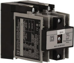 Square D - Electromechanical Screw Clamp General Purpose Relay - 20 Amp at 600 VAC, 4NO, 110 VAC at 50 Hz & 120 VAC at 60 Hz - Makers Industrial Supply