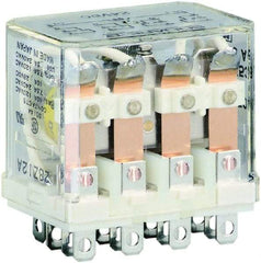 Square D - Electromechanical Plug-in General Purpose Relay - 10 Amp at 250 VAC, 4PDT, 24 VDC - Makers Industrial Supply