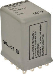 Square D - Electromechanical Plug-in General Purpose Relay - 5 Amp at 240 VAC, 4PDT, 24 VDC - Makers Industrial Supply