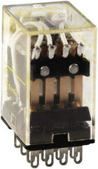 Square D - Electromechanical Plug-in General Purpose Relay - 5 Amp at 240 VAC, 4PDT, 24 VDC - Makers Industrial Supply