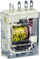 Square D - 1 hp at 240 Volt & 1/2 hp at 120 Volt, Electromechanical Plug-in General Purpose Relay - 12 Amp at 240 VAC, SPDT, 24 VAC at 50/60 Hz - Makers Industrial Supply