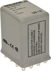 Square D - Electromechanical Plug-in General Purpose Relay - 5 Amp at 240 VAC, 4PDT, 24 VAC at 50/60 Hz - Makers Industrial Supply