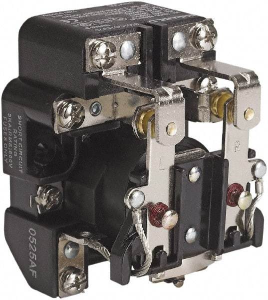 Square D - 1-1/2 hp, 10 VA Power Rating, Electromechanical Screw Clamp General Purpose Relay - 40 at 277 VAC & 5 at 600 V, DPDT, 12 VDC, 63.6mm Wide x 58.8mm High x 79.4mm Deep - Makers Industrial Supply