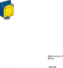 Telemecanique Sensors - 3.7 Inch Long, Metal Body, Limit Switch Body - For Use with ZCKD02, ZCKD029, ZCKD05, ZCKD06, ZCKD08, ZCKD10, ZCKD109, ZCKD15, ZCKD16, ZCKD17, ZCKD21, ZCKD219, ZCKD23, ZCKD239, ZCKD41, ZCKD59, ZCKD81, ZCKD91 - Makers Industrial Supply