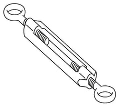 Telemecanique Sensors - 1.6 Inch Long, Limit Switch Turnbuckle - For Use with XY2C - Makers Industrial Supply