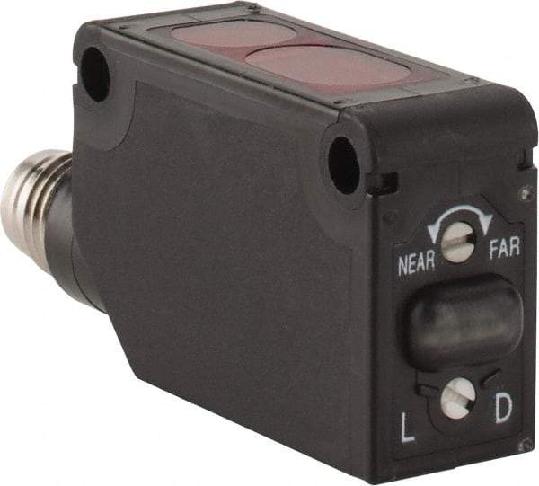 Telemecanique Sensors - M8 Connector, 1m Nominal Distance, Shock and Vibration Resistant, Diffused Photoelectric Sensor - 12 to 24 VDC, PBT, 11mm Long x 11mm Wide x 33mm High - Makers Industrial Supply