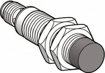 Telemecanique Sensors - PNP, NC, 7mm Detection, Cylinder, Inductive Proximity Sensor - 3 Wires, IP67, IP69, 12 to 48 VDC, M12x1 Thread, 66mm Long - Makers Industrial Supply