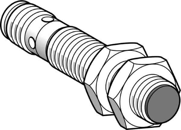 Telemecanique Sensors - NPN, PNP, 4mm Detection, Cylinder, Inductive Proximity Sensor - 2 Wires, IP67, IP69, 12 to 48 VDC, M12x1 Thread, 62mm Long - Makers Industrial Supply