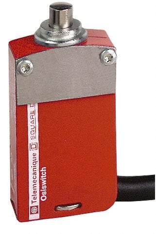 Telemecanique Sensors - NO/2NC Configuration, Multiple Amp Level, Metal Plunger Safety Limit Switch - 2m Cable Length, 30mm Wide x 16mm Deep x 60mm High, IP66, IP67, IP68 Ingress Rating - Makers Industrial Supply