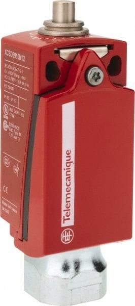 Telemecanique Sensors - NO/2NC Configuration, Multiple Amp Level, Metal Plunger Safety Limit Switch - 34mm Wide x 35mm Deep x 89mm High, IP66, IP67 Ingress Rating - Makers Industrial Supply