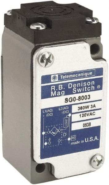 Telemecanique Sensors - 1.3 Inch Detection, Rectangular, Proximity Sensor - 3 A Load Capacity, 120 VAC, 86mm Long x 41mm Wide - Makers Industrial Supply