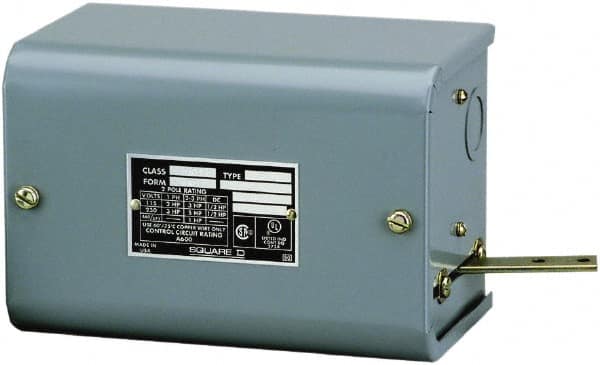 Square D - 1 NEMA Rated, DPST-DB, Float Switch Pressure and Level Switch - 575 VAC, Line-Load-Load-Line Terminal - Makers Industrial Supply